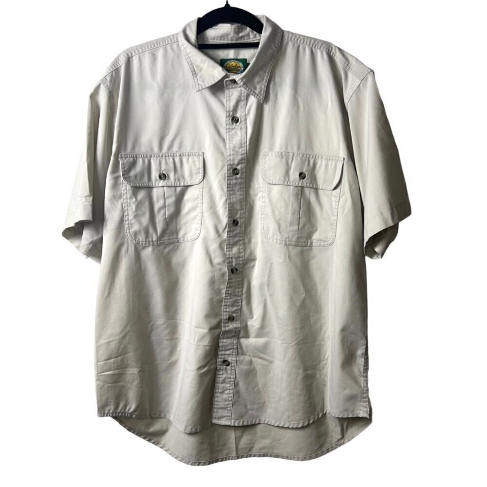 Cabela’s outdoor gear button up collared shirt with pockets men’s large‎